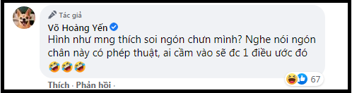 Võ Hoàng Yến khiến fan mắt tròn mắt dẹt khi bị soi ngón chân dài như ngón tay Ảnh 3