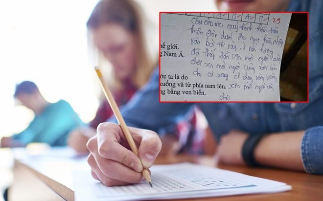 Viết cả đoạn 'cầu thánh thần' vào bài kiểm tra mong đạt điểm cao, nam sinh khiến dân tình cười ngất Ảnh 2