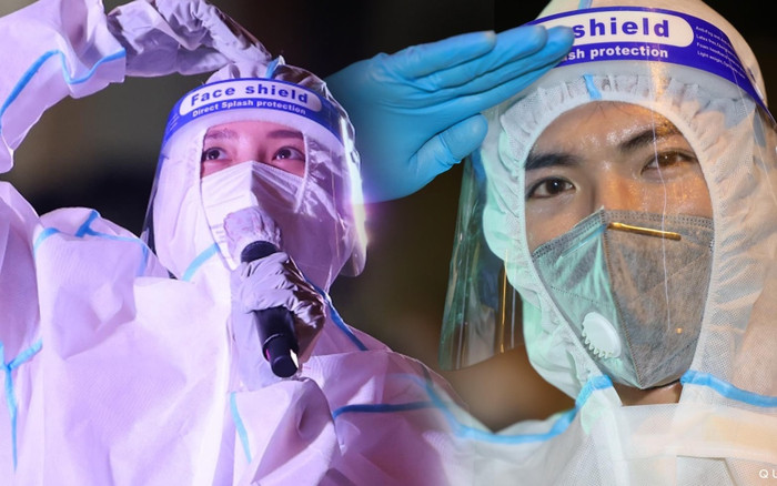 Phương Thanh, Erik,... 'cháy' hết mình tại bệnh viện dã chiến, lan toả tích cực đến Sài Gòn thân thương Ảnh 2