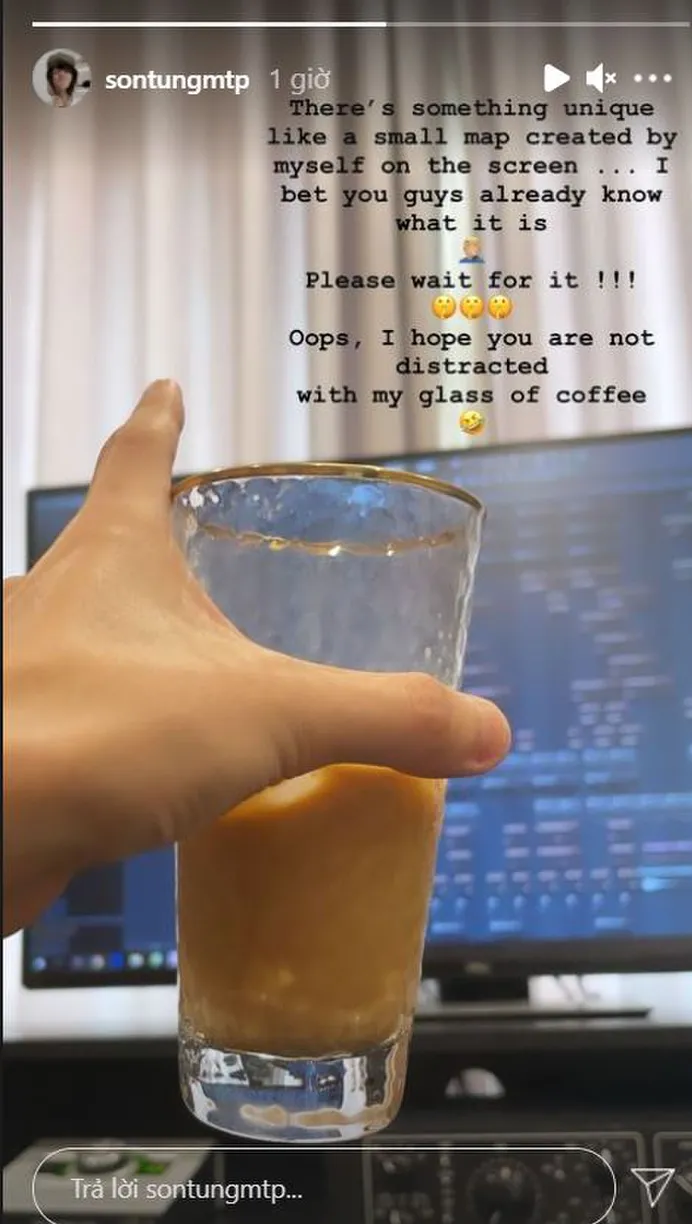 Màn thả thính trước đó của Sơn Tùng.