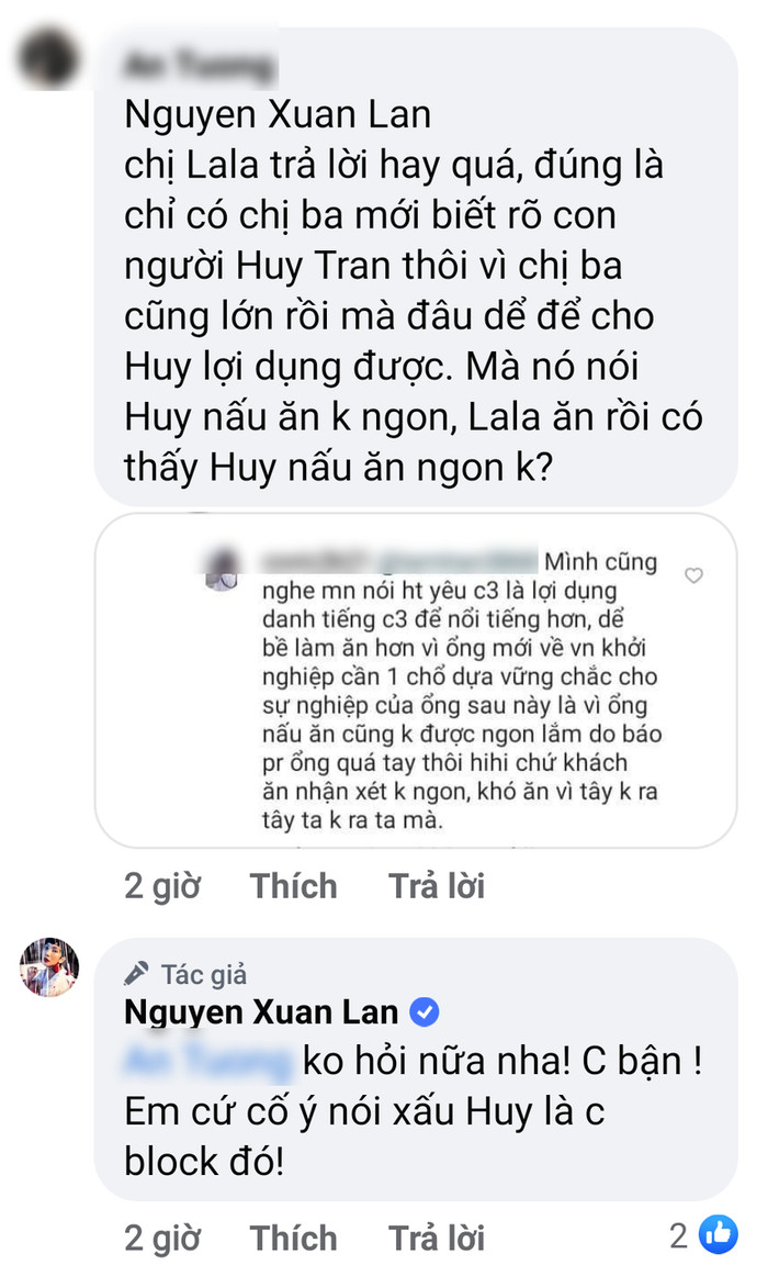 Xuân Lan chặn họng anti-fan trước việc bạn thân Ngô Thanh Vân và Huy Trần bị nói xấu.
