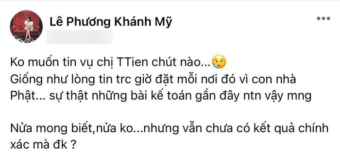 Vân Navy bất ngờ ám chỉ ồn ào của ca sĩ Thủy Tiên.
