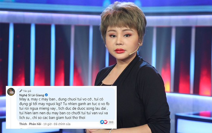 Không làm gì trong mùa dịch Lê Giang vẫn bị anti-fan vô cớ công kích và đây là lý do Ảnh 2