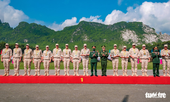 Còn với nội dung môn thi Vùng tai nạn, đội tuyển Nga đã giành giải nhất - Ảnh: NAM TRẦN