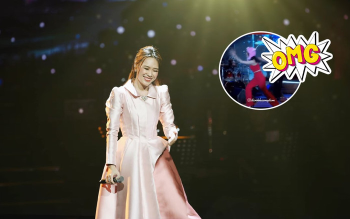 'Quăng mic' cho ban nhạc, Mỹ Tâm nhảy nhót cực lầy cùng fan: Ai nhoi lại chị? Ảnh 2