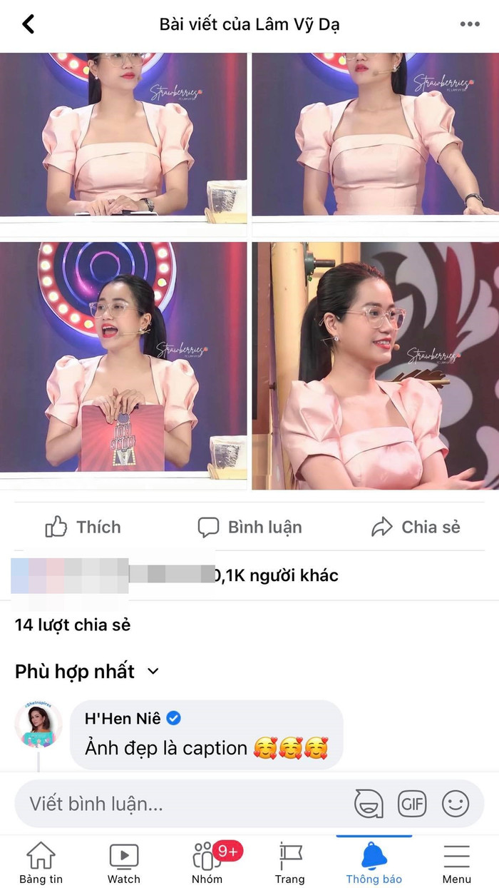 Hoa hậu H'Hen Niê thả bình luận khen đẹp khéo léo đến với Lâm Vỹ Dạ