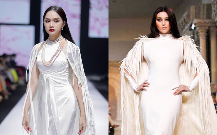2 nữ hoàng thị phi Hương Giang - Phạm Băng Băng catwalk giống nhau đến kì lạ Ảnh 2