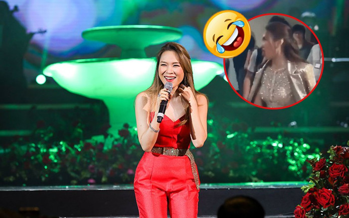 Biểu cảm 'đố anh bắt được em' của Mỹ Tâm khi bất ngờ bị người lạ nắm tay khiến dân tình 'cười ngất'! Ảnh 2