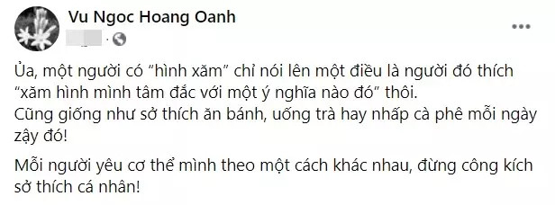Chia sẻ của MC Hoàng Oanh