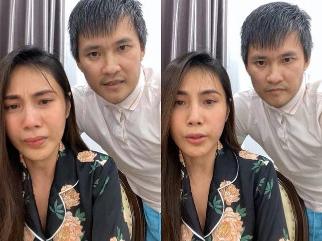 Trong những hình ảnh cắt từ clip livestream, Công Vinh lộ rõ đôi mắt thâm vì mất ngủ, gương mặt hằn những vết nhăn