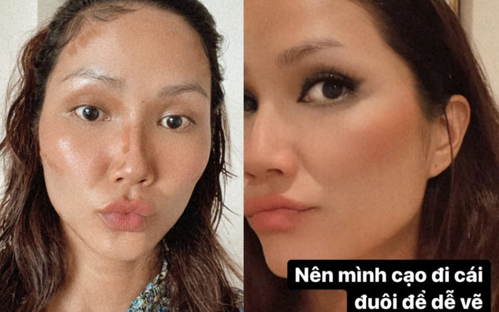 H'Hen Niê tự trang điểm mùa dịch, ví như trát xi măng lên mặt khiến fan phì cười Ảnh 2