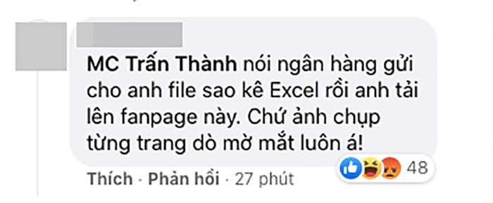 'Soi' bản sao kê 1.000 trang của Trấn Thành, netizen tìm ra điểm bất thường, tiếp tục tranh cãi Ảnh 5