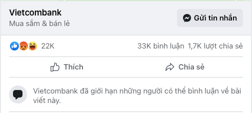 Trấn Thành tung 1000 tờ sao kê, Fanpage Vietcombank bị 'tấn công' phải khoá bình luận, nhận 'bão' 1 sao Ảnh 3