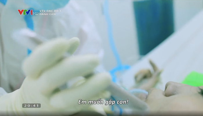 Trước khi đặt máy thở, người phụ nữ muốn gặp lại con mình.