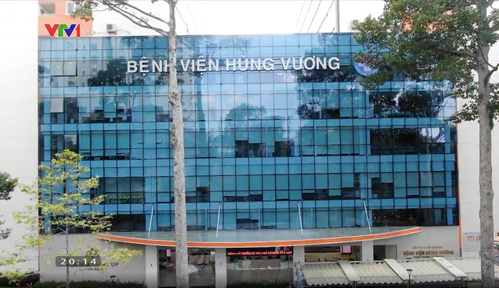 Bệnh viện Hùng Vương. (Ảnh cắt từ clip VTV).