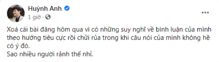 Huỳnh Anh lên tiếng khi bị chỉ trích ứng xử kém duyên với người yêu cũ Ảnh 3