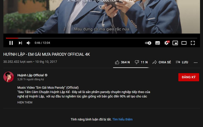 Giữa tâm bão ồn ào, Huỳnh Lập có động thái 'phòng thủ' dưới loạt MV parody trên Youtube? Ảnh 8