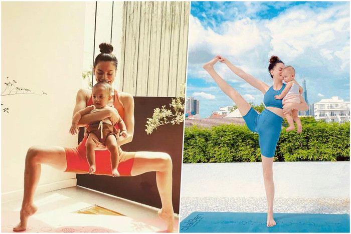 Cô nàng tập nhiều môn thể thao, từ gym đến yoga, tuỳ theo sức và cảm hứng mỗi ngày... 