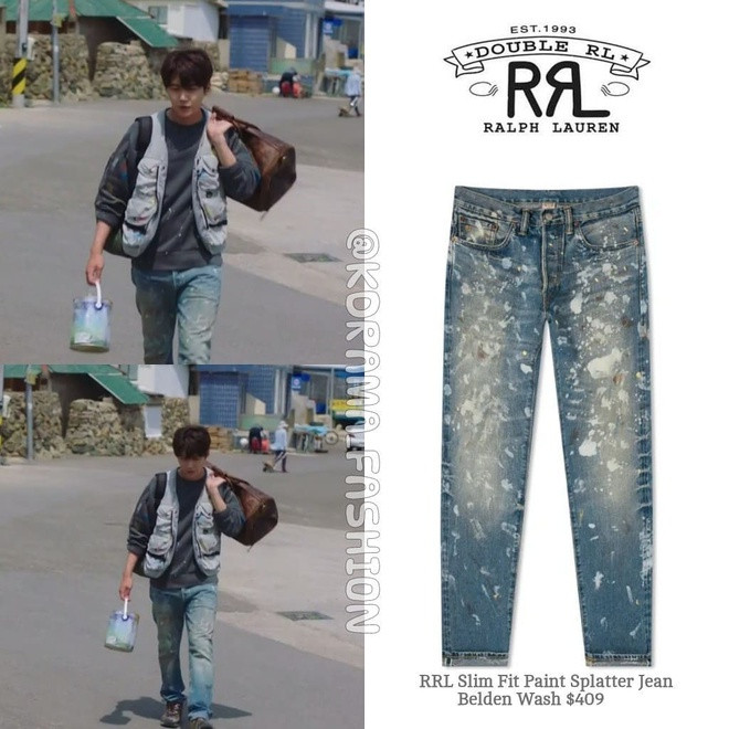 Những chiếc quần vẩy sơn, sờn gối của các nhà mốt cao cấp vẫn thường bị cư dân mạng chỉ trích là ‘vô dụng’ hóa ra lại được yêu thích trên màn ảnh nhỏ. Anh chàng ‘trai quê’ đã sắm ngay một chiếc Ralph Lauren 409 USD (9.311.294 VNĐ) để tiện đi lại trong làng.