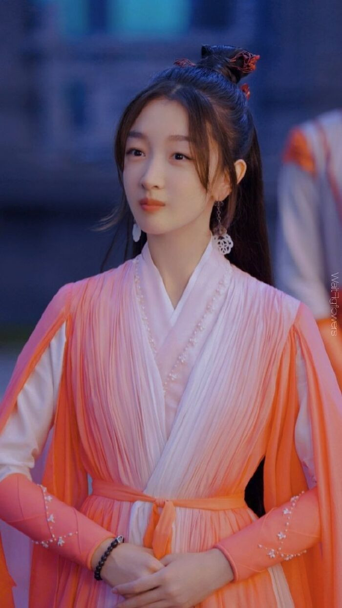 Nhan sắc của Châu Đông Vũ có lẽ không phù hợp với hình tượng cổ trang. 