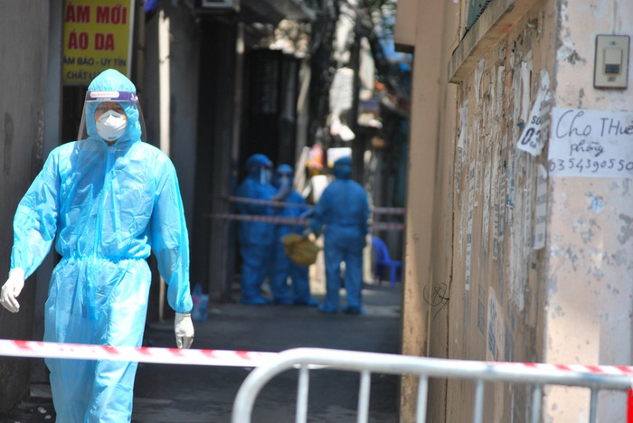  Trong 24 giờ qua, số ca nhiễm ghi nhận trong nước giảm 264 ca. Ảnh minh họa/VOV