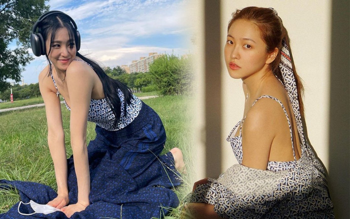 Cùng một kiểu trang phục, Tiffany (SNSD) và Yeri (Red Velvet): Ai xinh hơn? Ảnh 2