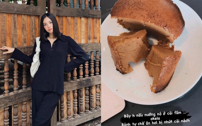 Hoa hậu Tiểu Vy đảm đang làm bánh ngọt, bánh chuối siêu ngon Ảnh 2