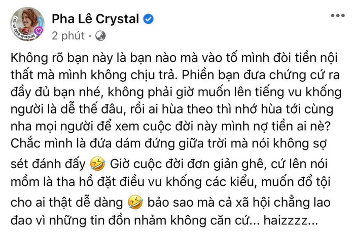Bài viết của Pha Lê.