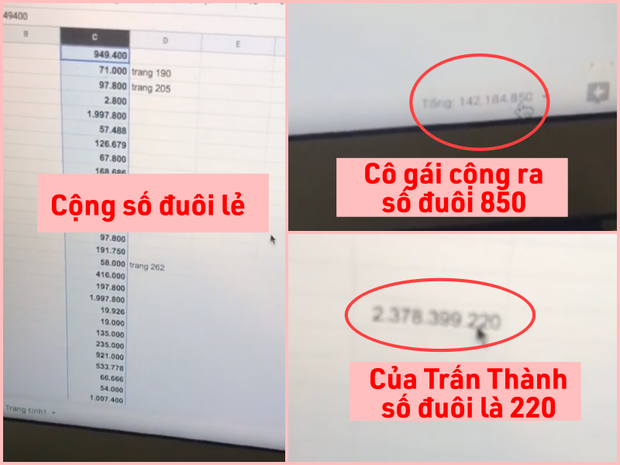 Netizen bỏ hàng giờ đồng hồ ngồi cộng sao kê cho Trấn Thành.
