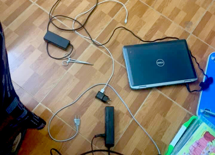 Hiện trường vụ việc. Ảnh: Công an cung cấp.