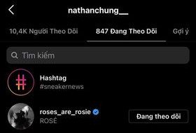 Fan soi ra các thành viên trong gia đình của Mark follow mỗi tài khoản của Rosé.