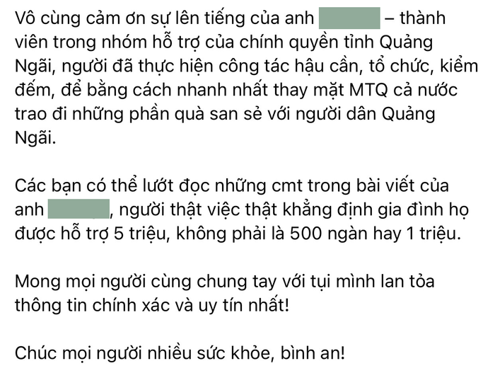 Phía Thủy Tiên lên tiếng về đoạn clip 'mập mờ số tiền từ thiện' ở Quảng Ngãi Ảnh 3