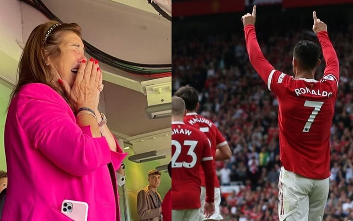 Xúc động trước hình ảnh mẹ Ronaldo bật khóc khi con trai ghi bàn cho Man United Ảnh 2