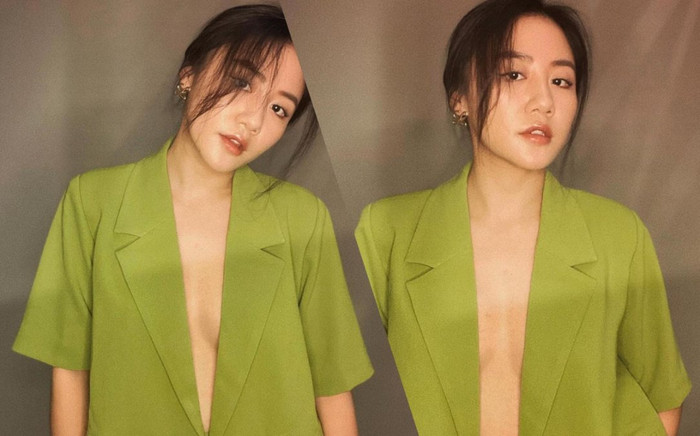 Văn Mai Hương 'thả rông' với vest không nội y, fan thốt lên: Chưa bao giờ táo bạo đến thế! Ảnh 2