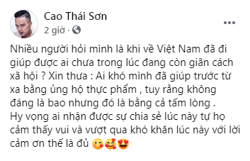 Cao Thái Sơn giải đáp thắc mắc về việc làm thiện nguyện trong mùa dịch Ảnh 4