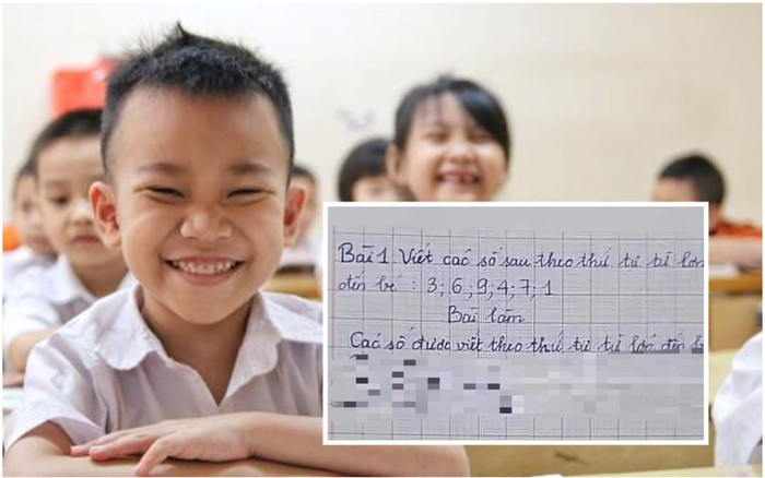 Giải bài toán với yêu cầu viết số từ lớn đến bé, học trò tiểu học đưa ra đáp án khiến dân tình...ngã ngửa Ảnh 2