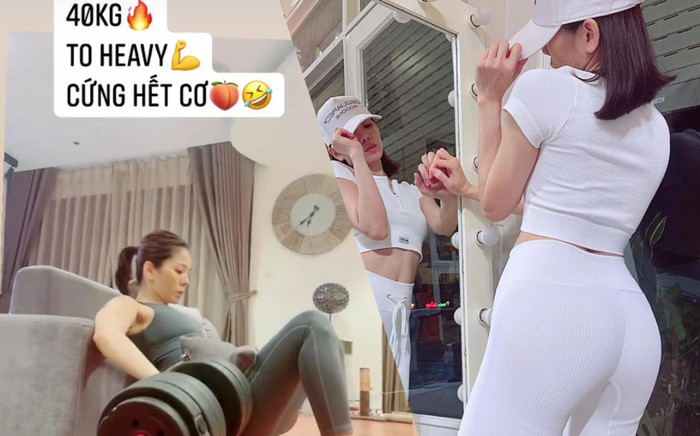 Lệ Quyên làm cư dân mạng mắt tròn mắt dẹt khi nâng tạ 40kg để duy trì điều này Ảnh 2
