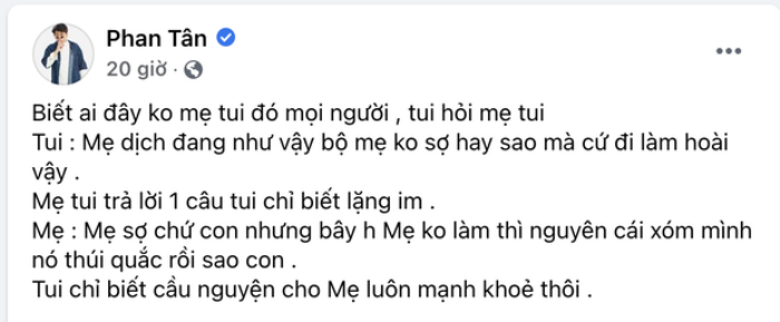 Diễn viên Tân Trề gây xúc động khi đăng bức ảnh mẹ ruột làm lao công thu gom rác Ảnh 2