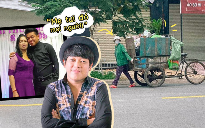 Diễn viên Tân Trề gây xúc động khi đăng bức ảnh mẹ ruột làm lao công thu gom rác Ảnh 2