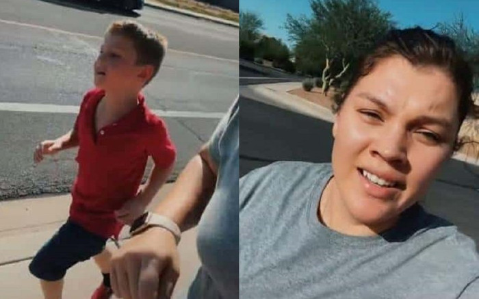 TikToker gây phẫn nộ khi trừng phạt con trai 5 tuổi chạy dưới nhiệt độ như thiêu đốt Ảnh 2