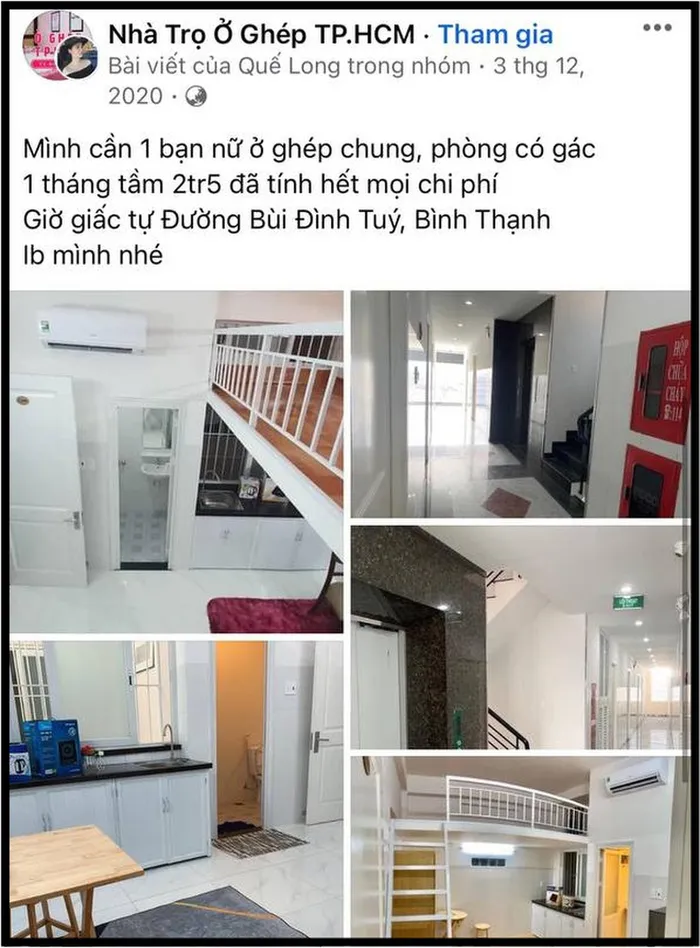 Bài đăng chia sẻ phòng của Quế Long trước khi trở thành con dâu của CEO Đại Nam