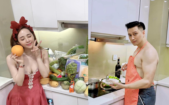Hết bị soi 'chỗ hiểm' khi cởi trần vào bếp, Việt Anh còn lộ chi tiết sống chung nhà cùng 'tình tin đồn'? Ảnh 2