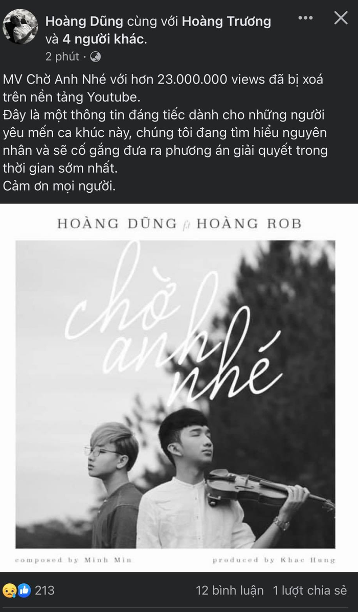 Chia sẻ của Hoàng Dũng.