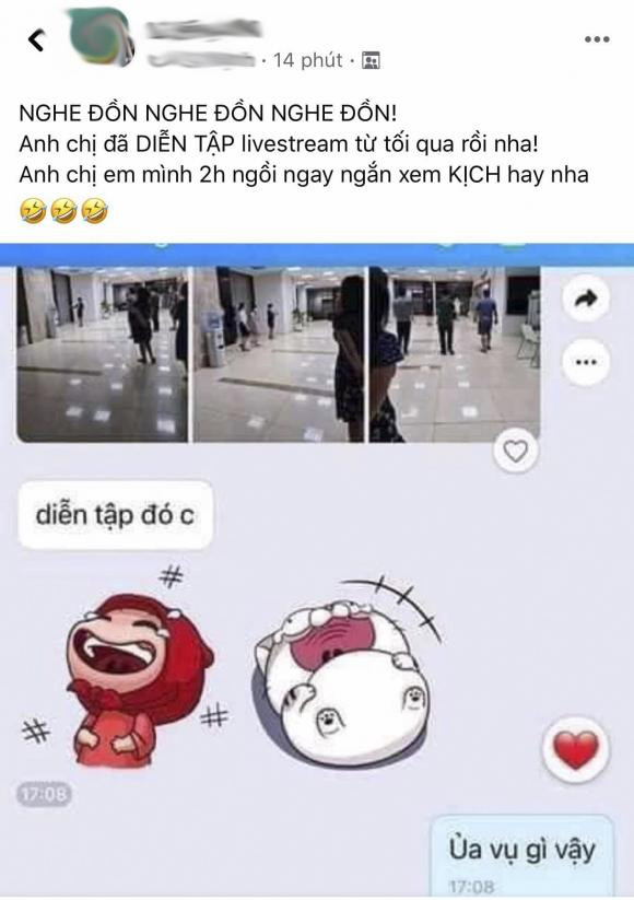 Thủy Tiên phủ nhận tin đồn vợ chồng cô đến ngân hàng tập dượt cho buổi livestream sao kê.