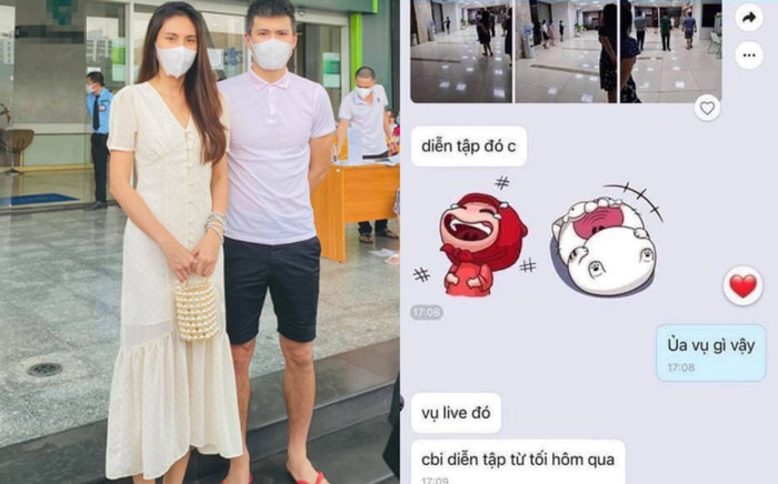 Thủy Tiên nói rõ về loạt ảnh tiết lộ việc vợ chồng cô tập dợt cho buổi livestream sao kê Ảnh 2