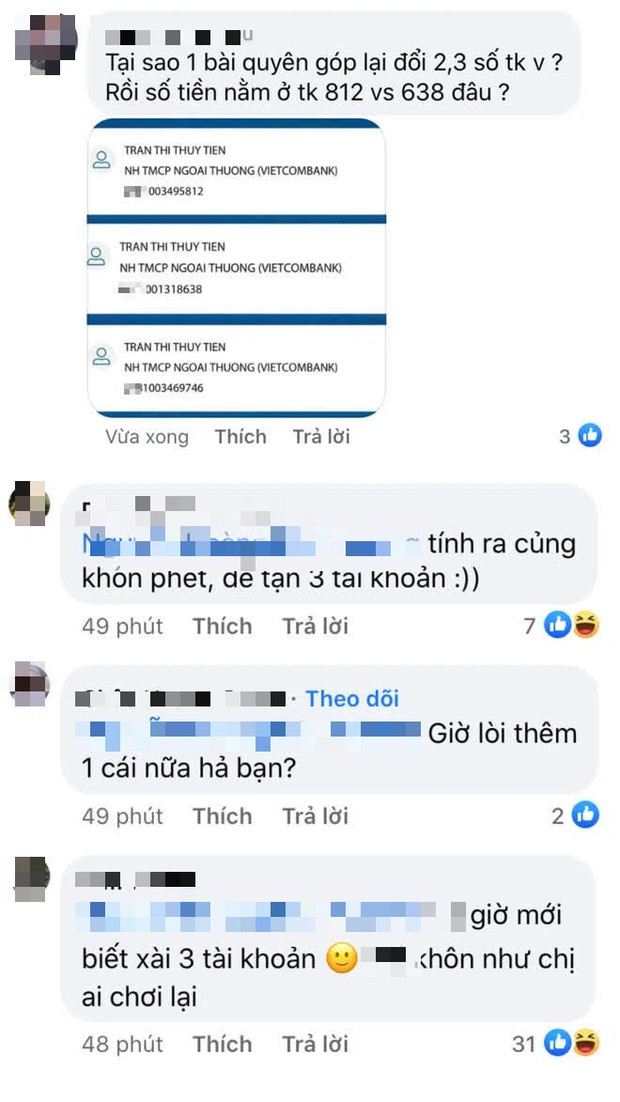Fan từng soi Thủy Tiên từng có 3 tài khoản.