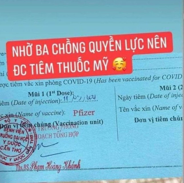 Bài đăng của H. trên trang cá nhân