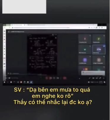 Xôn xao việc giảng viên đuổi thẳng sinh viên ra khỏi lớp khi nhờ giảng lại bài do mưa to nghe không rõ Ảnh 1