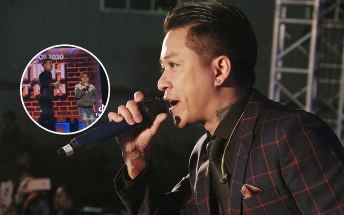 Tuấn Hưng có pha xử lý chuyên nghiệp khi bất ngờ bị người lạ lên sân khấu 'giật mic' Ảnh 2