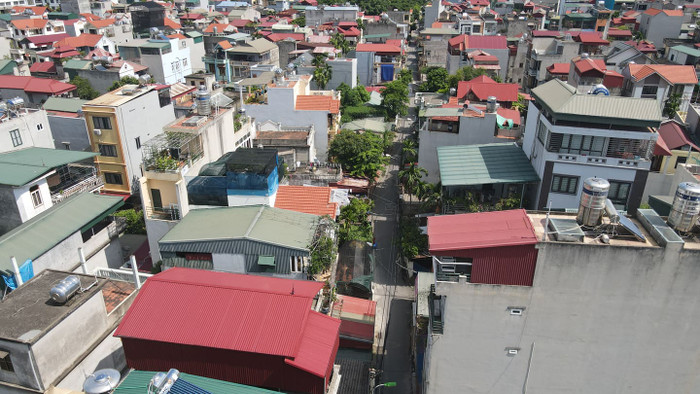 Cận cảnh 'vùng xanh' Long Biên vừa phát hiện chùm 6 ca dương tính với SARS-CoV-2 Ảnh 6